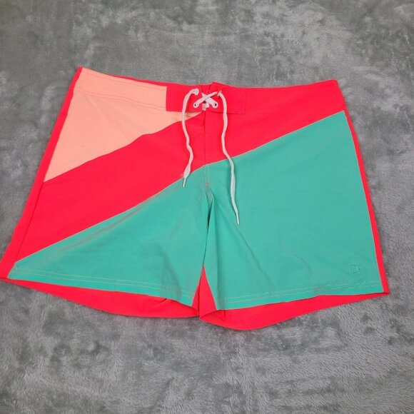 Juniors OP Bottoms  XL 15-17 ~Swim Bathing Suit Shorts Multicolor Colorful Swim‎ - Picture 1 of 8